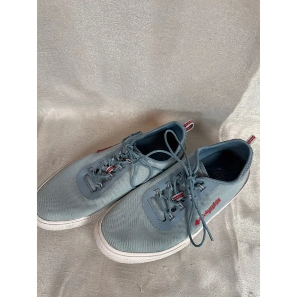 Columbia PFG Performance‎ Fishing Gear Blue Mesh Lace Up Boat Sneakers 6